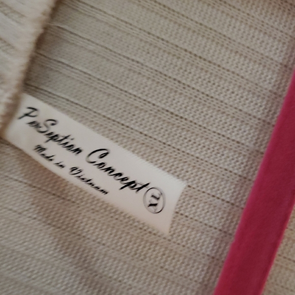 PerSeption Concept Cream Ribbed Cardigan - Picture 2 of 7